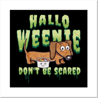 Hallo Weenie Dachshund Halloween Posters and Art